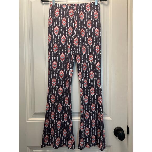 California Moon Rise Women’s High Waisted Pull On Bell Bottom Pants Size S Gary - Picture 2 of 7